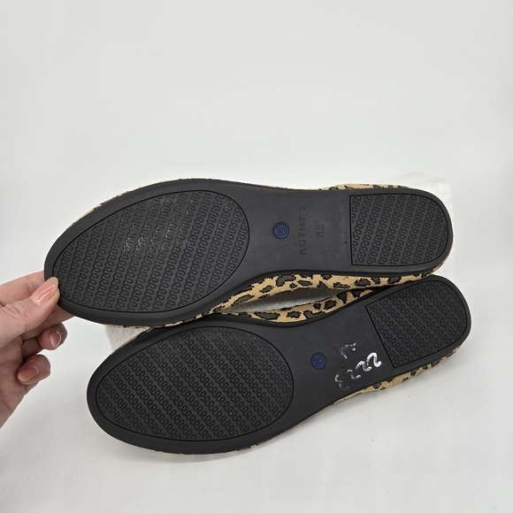 Rothy’s The Loafer Mocha Spotted Animal Leopard Print Women's Shoes Size 8.5 - Picture 7 of 8
